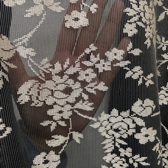 Giorgio Sant'Angelo Sheer Floral Open Cardigan; Vintage - Picture 3 of 4